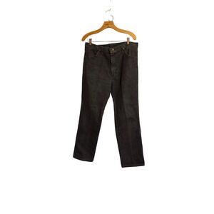 Vintage Wrangler Jeans Mens 35x34 Black Denim Cotton Regular Fit Faded‎